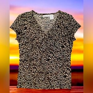 Worthington Animal Print Blouse